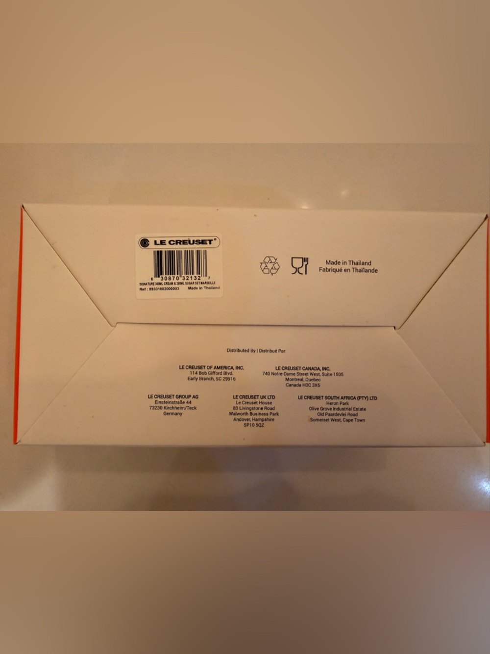 Le Creuset Stoneware Signature Cream and Sugar Set, Marseille Blue NEW - Picture 5 of 9
